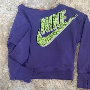 Nike Girls Oversized cropped sweatshirt Size L
